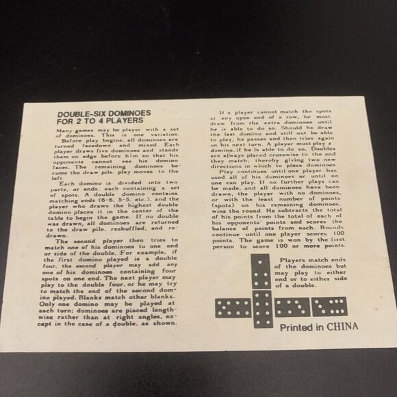 Excite Double Six Dominos in Original Vinyl Snap Closure Case Vintage - Picture 4 of 6